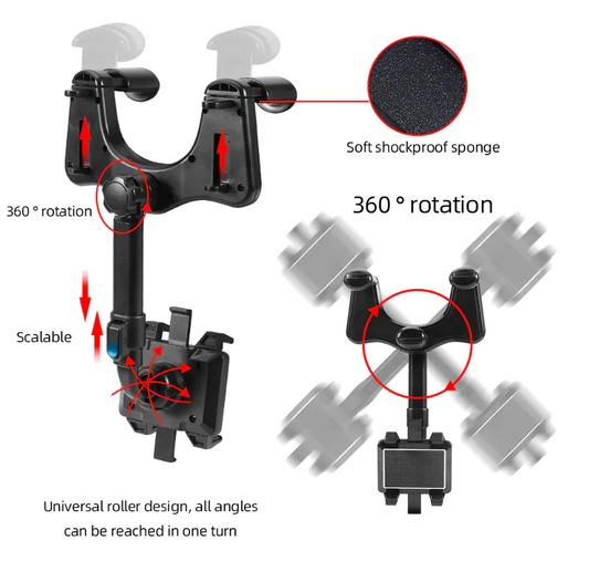 360° Rotatable Smart Phone Car Holder